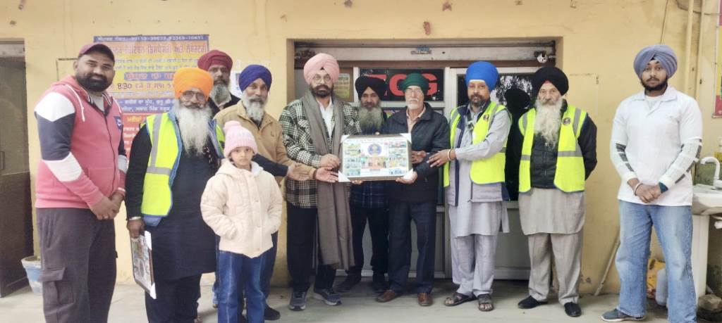 The organization was honored with President Surjit Singh Bhungarni for providing ambulance services in floodaffected areas  Khalsa Ajnoha